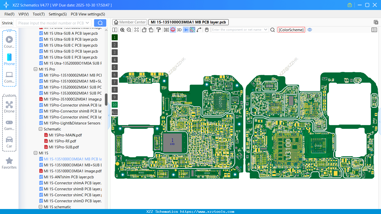 Xiaomi MI 15-1351000O3M0A1 MB PCB Layer